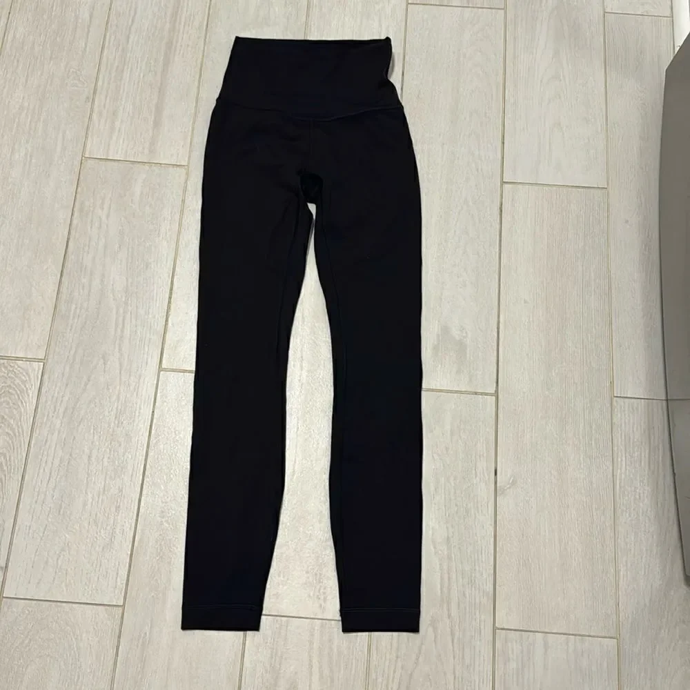Lululemon black 25” high times 2 new